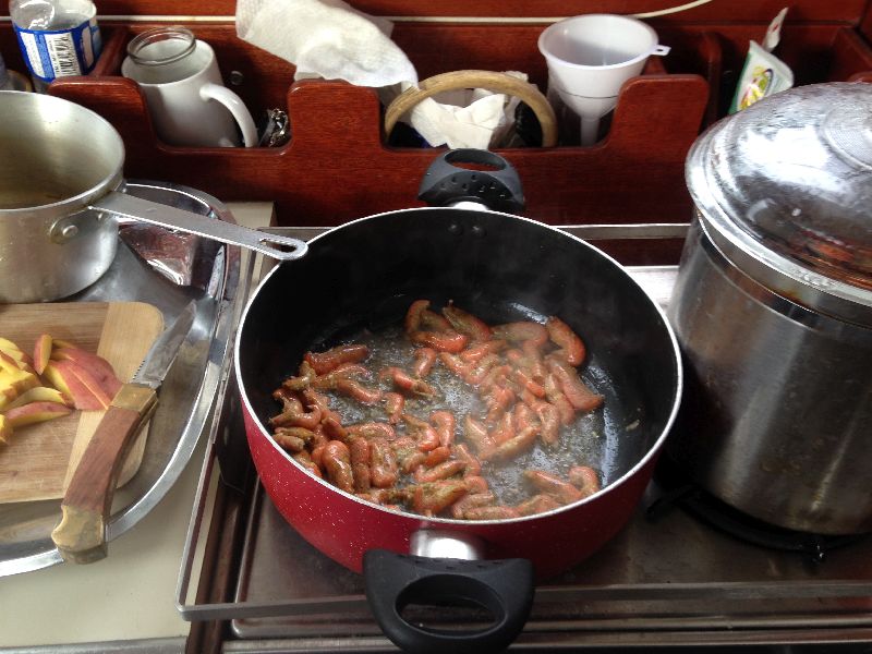 試著做些海蝦炒土豆。