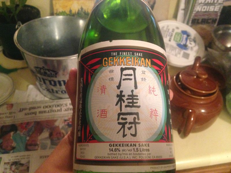 島上的朋友特地從維多利亞買來美國產的日本酒。十分感謝。